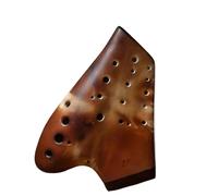Three Tube Ceramics Ocarina 12 Holes Alto C Key Matte Smoked Professional Ocarina Of Time Music Instruments (Color : 2AC)