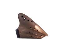 Three Tubes Ocarina AC/AG 3-pipes Ocarinas for Professional Performance, Handmade Pottery Flute porcelain(AG rear open)