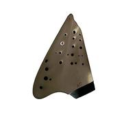 Three Tubes Ocarina AC/AG 3-pipes Ocarinas for Professional Performance, Handmade Pottery Flute porcelain(AC front open)