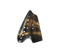 Three Tubes Ocarina AC/AG/AF/BC/BbB 3-pipes Ocarinas for Professional Performance, Handmade Bisque Firing Pottery Flute porcelain(AC)