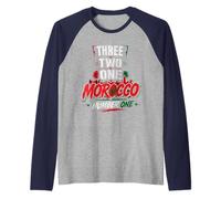 Three Two one Morocco Number one Raglan Baseball Tee
