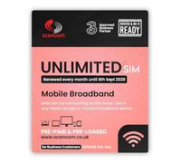 Three Unlimited Data SIM - Uncapped 5G - Preloaded Until September 2028 - Plug & Play Broadband - Access to Three & Vodafone Dual Network - Connects to the Strongest Signal available