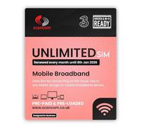 Three Unlimited Data Sim - Uncapped 5G Speeds - Preloaded EVERY MONTH Until 8th JANUARY 2026 - No Contract - Plug & Play for Business Broadband, Routers & Phones