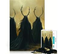 Three Wandering Druids 1000 Teenager Pieces Jigsaw Puzzle Mind Exercise Toy Bonding Time Precision Cut Art Collection Piece (38x26cm)