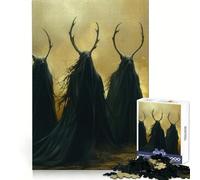 Three Wandering Druids 1000 Teenager Pieces Jigsaw Puzzle Mind Exercise Toy Bonding Time Precision Cut Art Collection Piece (38x26cm)