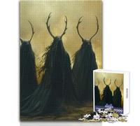 Three Wandering Druids Jigsaw for Adults1000 Pieces Interactive Learning Fun Activity Heartwarming Memorable Present Size 38x52cm