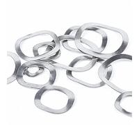 Three Wave Washers - Stainless Steel Spring Washer Set for M3 M4 M5 M6 M8 M10 M12 M14 M16 M19 M23 M25 M27 M31 M39 M41(M3x6x0.3mm 50pcs)