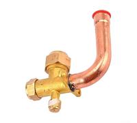 Three-Way AC Valve For Air Conditioning Systems Brass Build Designed For HVAC Refrigeration Water Supply And System Service Functions(15.88)