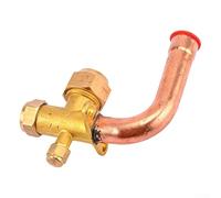 Three-Way AC Valve For Air Conditioning Systems Brass Build Designed For HVAC Refrigeration Water Supply And System Service Functions(19.05)