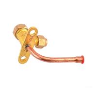 Three-Way AC Valve For Air Conditioning Systems Brass Build Designed For HVAC Refrigeration Water Supply And System Service Functions(6.35)