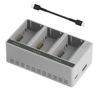 Three-Way Charging Hub for DJI Lito X1/Lito 1 Battery, Dual Battery Charger with Storage Charge and Charge Cable, Support PD100W Charging 3 Batteries in just 68 Minutes