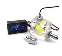 Three Way Flow Meter LED Thermometer Water Cooling Liquid Cooler System Universal Computer Thermometer