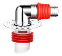 Three Way Washing Machine Drain Pipe Adapter With Magnetic Scent Proof Seal For 40mm 50mm Pipes And Floor Drains Red Abs Plastic Anti Overflow Splitter Connector Kit(A)