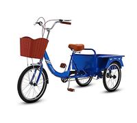 Three Wheel Bike Adult Tricycle 3 Wheel 20In Three Wheel Cruiser Bike 3 Styles Adult Bicycle Adjustable Three-Wheeled Bicycles for Seniors Women Men Cycling Pedalling