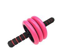 Three Wheel Roller Abdominal Core Carver Fitness Workout for Abs - Home Gym Workout Abdominal Wheel Roller with Mat No Noise