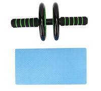 Three Wheels Abdomen Fitness Roller, 16cm Diameter, ABS Material - Stable Design, Non - Slip Handles, Effective Abdominal and Core Workout Tool