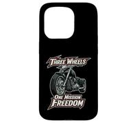 Three Wheels One Mission Freedom Trike Bike Triker Case for iPhone 15 Pro