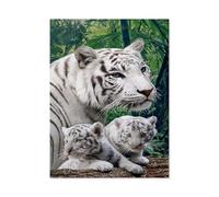 Three white tigers，Jigsaw Puzzles for Adults 1000, Puzzles for Adults, Challenging Puzzles, Puzzle Game for The Whole for Women, Gifts for Men（38x26cm）-S77