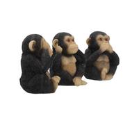 Three Wise Chimp Figurines - Nemesis Now - (H8Cm)