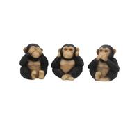 THREE WISE CHIMPS FIGURINES ORNAMENT