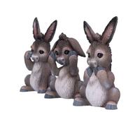 Three Wise Donkeys Figurines By Nemesis Now