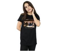 Three Wise Guys Cotton Boyfriend T-Shirt Friends Black L