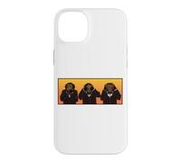Three Wise Hipster Monkeys Hear Speak and See No Evil Case for iPhone 14 Plus