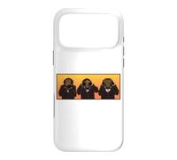 Three Wise Hipster Monkeys Hear Speak and See No Evil Case for iPhone 17 Pro Max