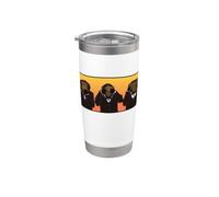 Three Wise Hipster Monkeys Hear Speak and See No Evil Stainless Steel Insulated Tumbler