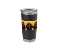 Three Wise Hipster Monkeys Hear Speak and See No Evil Stainless Steel Insulated Tumbler