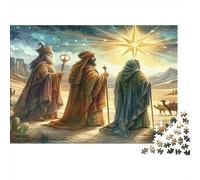 Three Wise Men 1000 Piece for Women & Men: Three Wise Men Follow Star Fun And Challenging Family Game Gift Idea 70x50cm/1000pcs