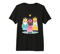 Three Wise Men Kings Day Illustration- Epiphany Cultural Art Premium T-Shirt