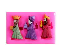 Three Wise Men Kings Nativity Christmas Silicone Mould Mold for Cake Decorating Cake Cupcake Toppers Icing Sugarcraft Tool by Fairie Blessings