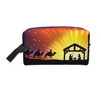 Three Wise Men Travel Toiletry Bag Three Wise Men Travel Makeup Bag,Large Capacity Portable Travel Cosmetic Bag for Women and Men Travel Toiletries Learning Daily Storage Pouch