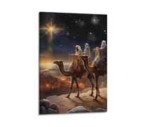 Three Wise MenPosters Are Suitable for All Occasions Wall Room Decoration Aesthetics, Wall Art for Home DecorationFrame-style 20x30inch(50x75cm)