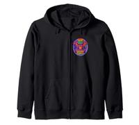 Three Wise Monkeys Design - Expand Your Mind Silence the Noise Zip Hoodie