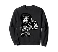 Three Wise Monkeys Hear See Speak headphones gas mask mask Sweatshirt