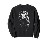 Three Wise Monkeys | Stencil Art - Speak No Evil (1 of 3) Sweatshirt