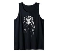 Three Wise Monkeys | Stencil Art - Speak No Evil (1 of 3) Tank Top