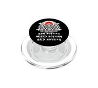 Three Wise Monkeys | Street Version Skeleton Monkey Slogans PopSockets PopGrip for MagSafe
