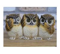 Three Wise Owls See No Evil,Hear No Evil, Speak No Evel,Ornaments