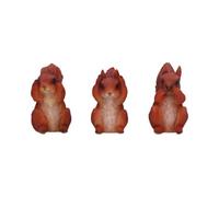 Three Wise Squirrel Figurines - Ornament - Nemesis Now (H9Cm)
