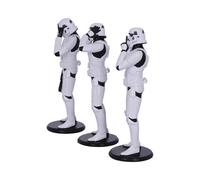 Nemesis Now Original Stormtrooper Figures 3pack Three Wise Stormtroopers 14 Cm White