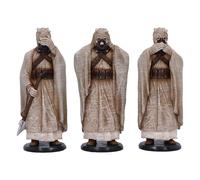 Nemesis Now Three Wise Tusken Raiders Figurine Set 14.3cm - See Hear Speak No Evil Desert Warrior Collectible Figurines, Star Wars Sci-Fi Movie Decor