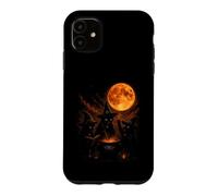 Three Witch Cats Brewing Cauldron Blood Moon Halloween Case for iPhone 11