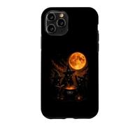 Three Witch Cats Brewing Cauldron Blood Moon Halloween Case for iPhone 11 Pro
