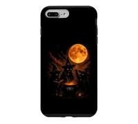 Three Witch Cats Brewing Cauldron Blood Moon Halloween Case for iPhone 7 Plus/8 Plus