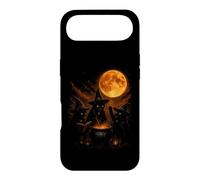 Three Witch Cats Brewing Cauldron Blood Moon Halloween Case for iPhone Air