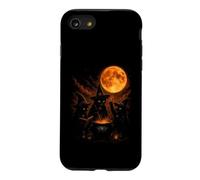 Three Witch Cats Brewing Cauldron Blood Moon Halloween Case for iPhone SE (2020) / 7/8