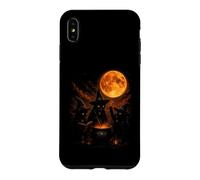 Three Witch Cats Brewing Cauldron Blood Moon Halloween Case for iPhone XS Max